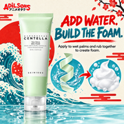 SKIN1004 Tea-Trica BHA Foam 125ml creative: wet-palms foam method.