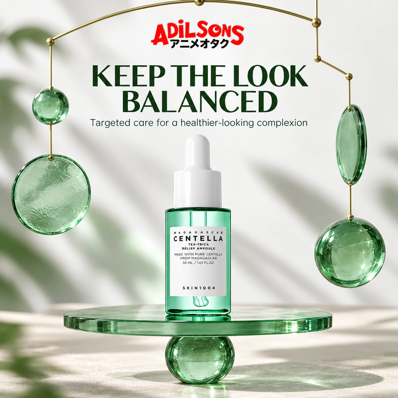 Adilsons Beauty ad for SKIN1004 Tea-Trica Relief Ampoule 30 ml: Maintain healthy-looking complexion