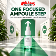 Adilsons Beauty ad for SKIN1004 Tea-Trica Relief Ampoule 30 ml: Straightforward single ampoule step