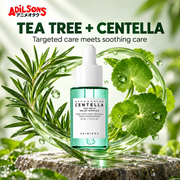 Adilsons Beauty ad for SKIN1004 Tea-Trica Relief Ampoule 30 ml: Tea Tree plus Centella pairing