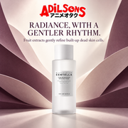 Fruit extracts gently refine built-up dead skin cells for radiance care.
