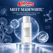 MadeWhite patented madecassoside for radiance care and a clear, even-looking finish.