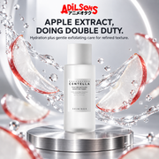 Apple Fruit Extract offers hydration plus gentle exfoliating care for refined texture.