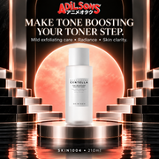 Mild exfoliating care, radiance and skin clarity in a 210ml toner.