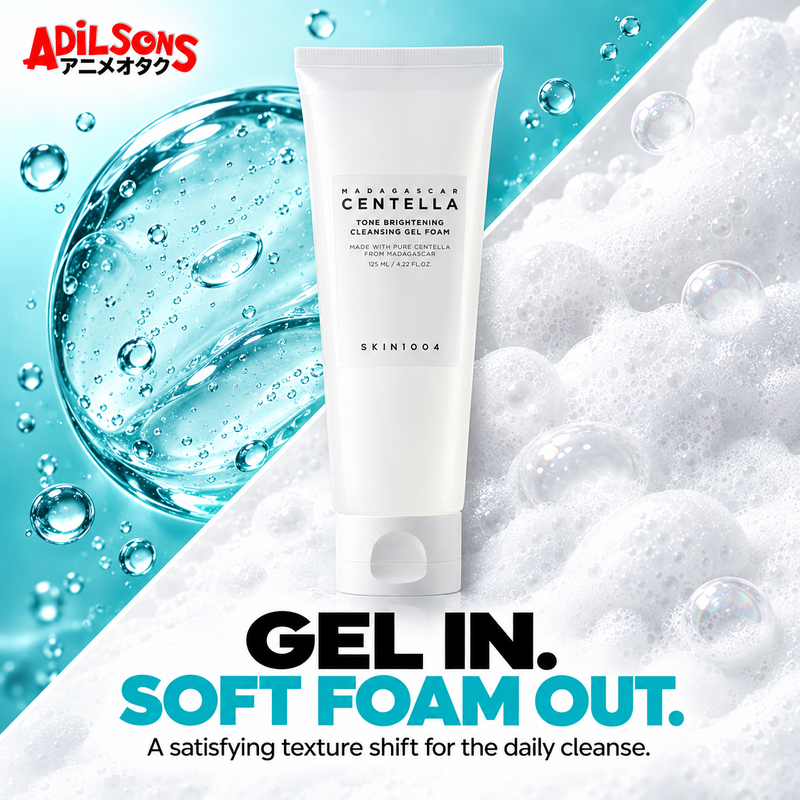 GEL IN. SOFT FOAM OUT. A satisfying texture shift for the daily cleanse.