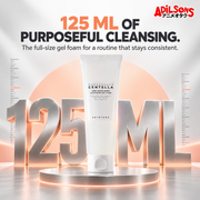 125 ML OF PURPOSEFUL CLEANSING. The full-size gel foam for a routine that stays consistent.