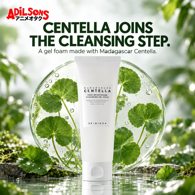 CENTELLA JOINS THE CLEANSING STEP. A gel foam made with Madagascar Centella.