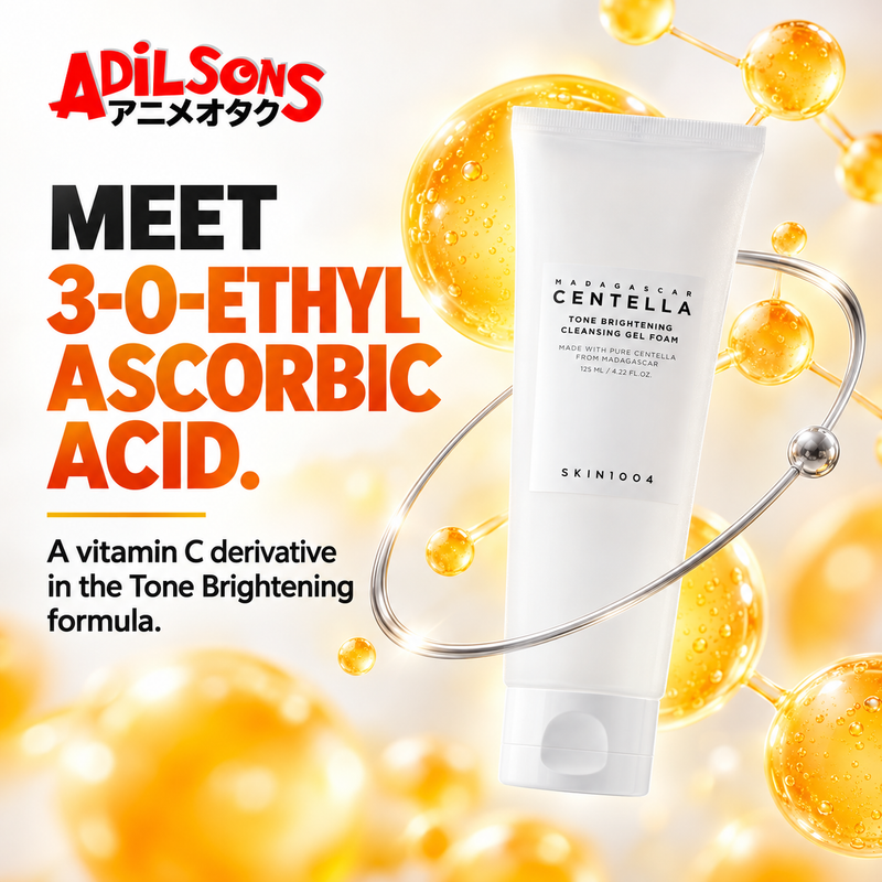 MEET 3-O-ETHYL ASCORBIC ACID. A vitamin C derivative in the Tone Brightening formula.