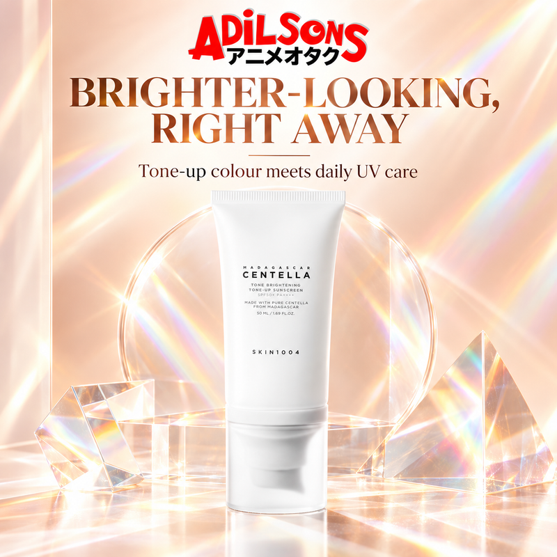 Adilsons ad for SKIN1004 Tone Brightening Tone-Up Sunscreen 50ml: BRIGHTER-LOOKING, RIGHT AWAY