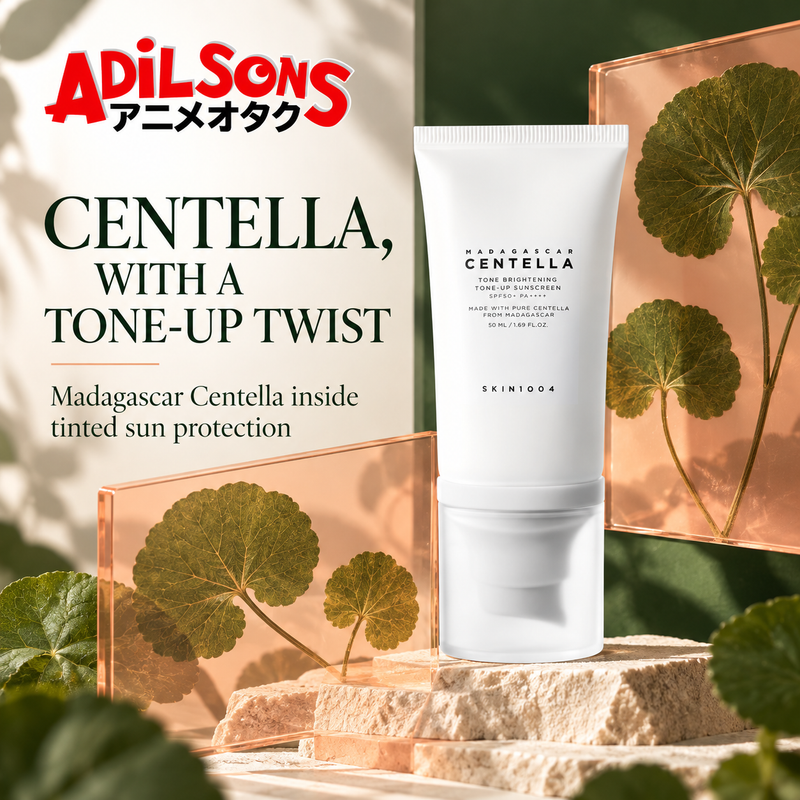 Adilsons ad for SKIN1004 Tone Brightening Tone-Up Sunscreen 50ml: CENTELLA, WITH A TONE-UP TWIST