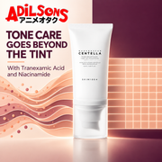 Adilsons ad for SKIN1004 Tone Brightening Tone-Up Sunscreen 50ml: TONE CARE GOES BEYOND THE TINT