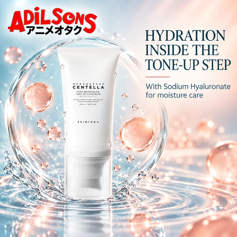 Adilsons ad for SKIN1004 Tone Brightening Tone-Up Sunscreen 50ml: HYDRATION INSIDE THE TONE-UP STEP