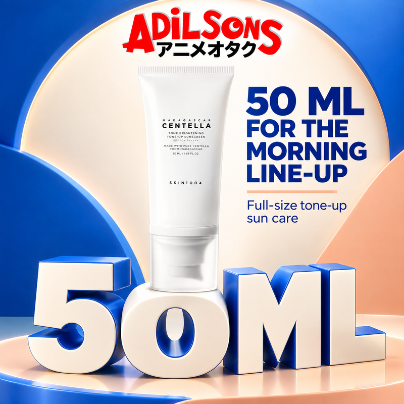 Adilsons ad for SKIN1004 Tone Brightening Tone-Up Sunscreen 50ml: 50 ML FOR THE MORNING LINE-UP