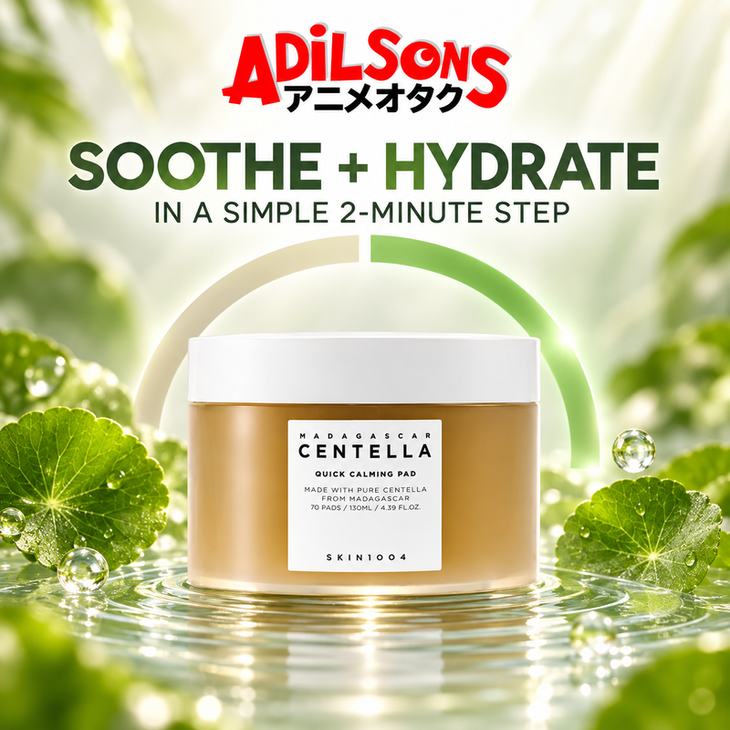 Adilsons Beauty sales creative for SKIN1004 Quick Calming Pad: SOOTHE + HYDRATE — IN A SIMPLE 2-MINUTE STEP