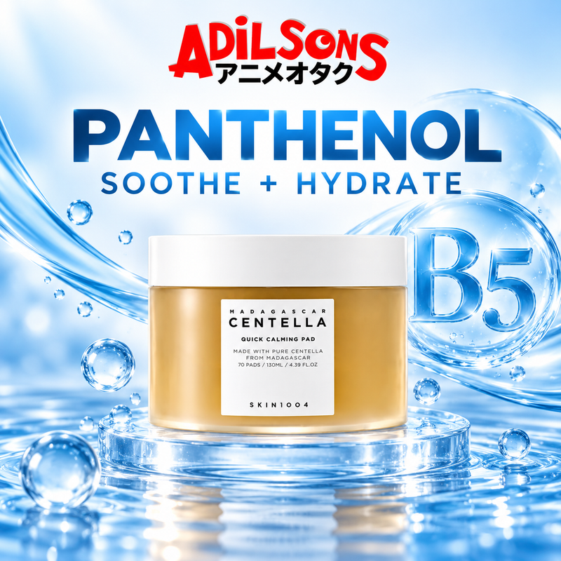 Adilsons Beauty sales creative for SKIN1004 Quick Calming Pad: PANTHENOL — SOOTHE + HYDRATE