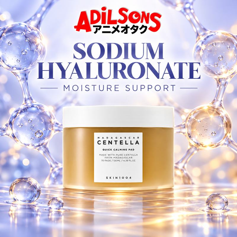 Adilsons Beauty sales creative for SKIN1004 Quick Calming Pad: SODIUM HYALURONATE — MOISTURE SUPPORT