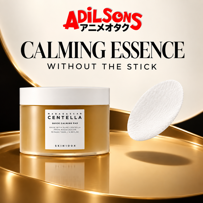 Adilsons Beauty sales creative for SKIN1004 Quick Calming Pad: CALMING ESSENCE — WITHOUT THE STICK