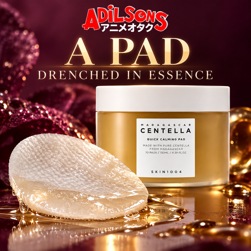 Adilsons Beauty sales creative for SKIN1004 Quick Calming Pad: A PAD — DRENCHED IN ESSENCE