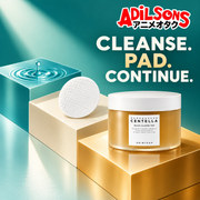 Adilsons Beauty sales creative for SKIN1004 Quick Calming Pad: CLEANSE. PAD. CONTINUE.