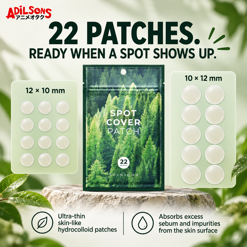 Adilsons Beauty creative for SKIN1004 Spot Cover Patch 22EA: 22 PATCHES. READY WHEN A SPOT SHOWS UP.