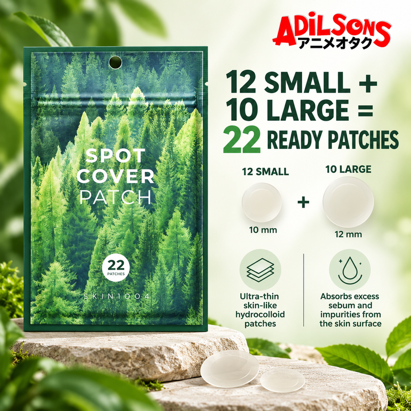Adilsons Beauty creative for SKIN1004 Spot Cover Patch 22EA: 12 SMALL + 10 LARGE = 22 READY PATCHES