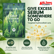 Adilsons Beauty creative for SKIN1004 Spot Cover Patch 22EA: GIVE EXCESS SEBUM SOMEWHERE TO GO