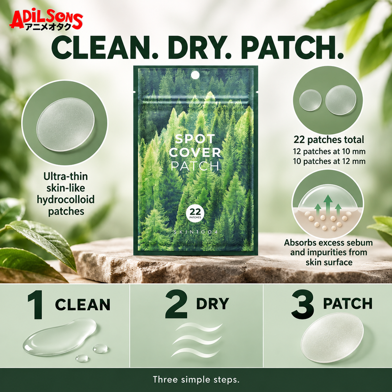 Adilsons Beauty creative for SKIN1004 Spot Cover Patch 22EA: CLEAN. DRY. PATCH.