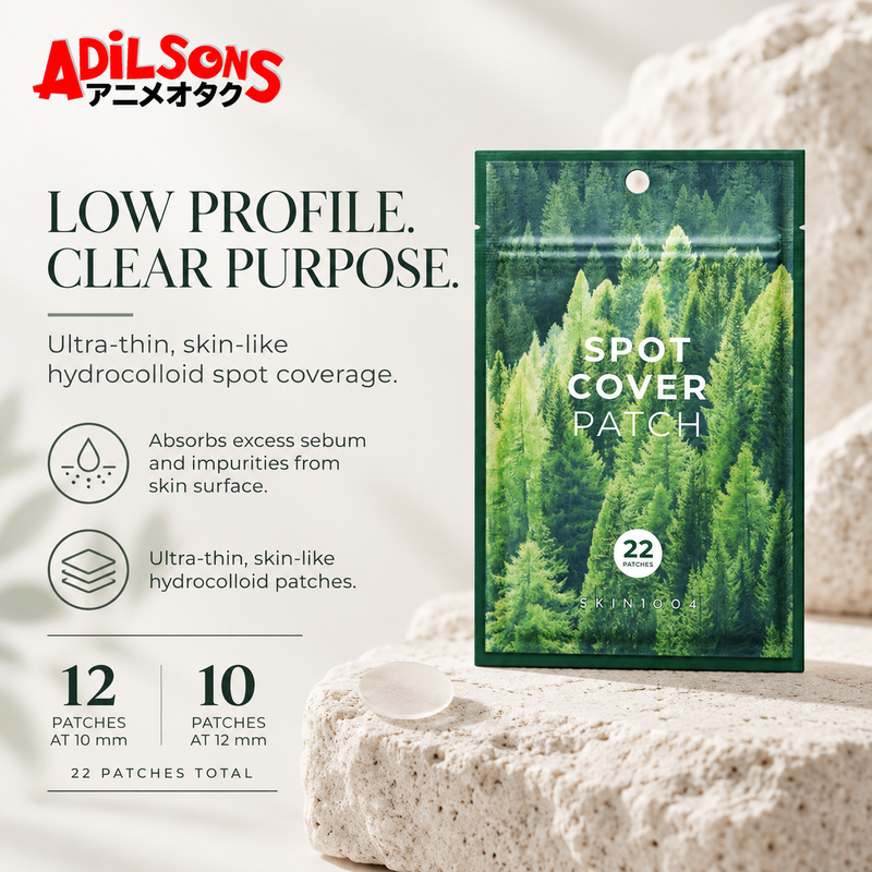 Adilsons Beauty creative for SKIN1004 Spot Cover Patch 22EA: LOW PROFILE. CLEAR PURPOSE.