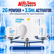 One 2g powder sachet pairs with one 3.5ml activator for each treatment.