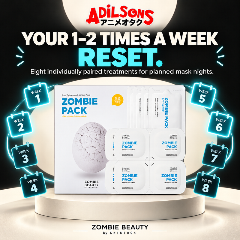 Eight individually paired treatments for planned one-to-two-times-weekly mask nights.