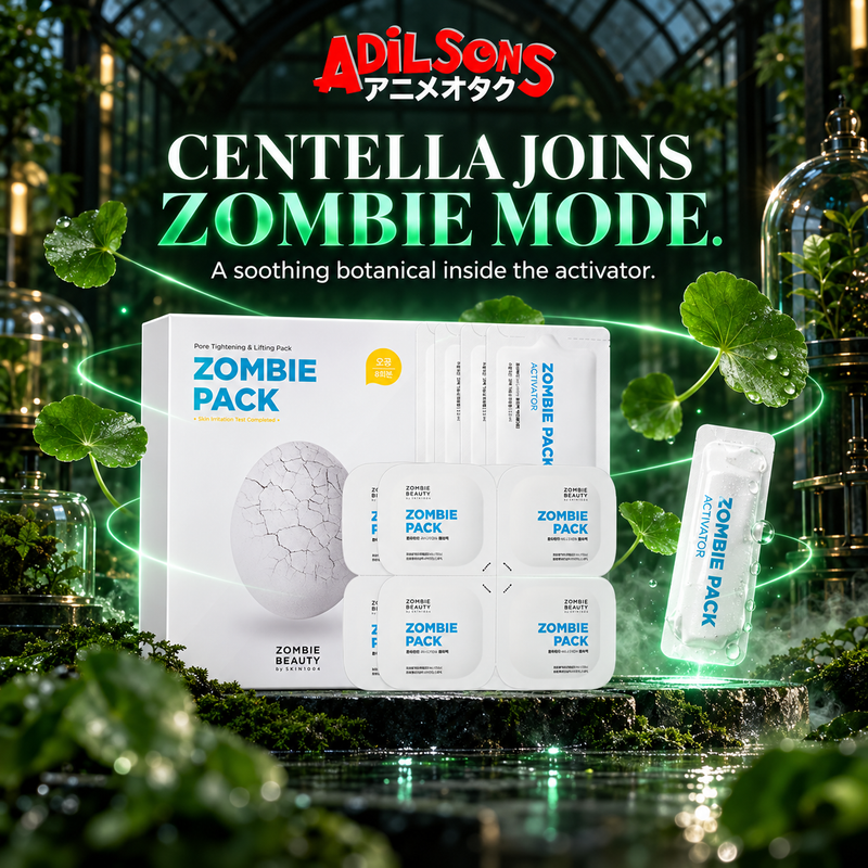 Centella provides a soothing botanical inside the Zombie Pack activator.