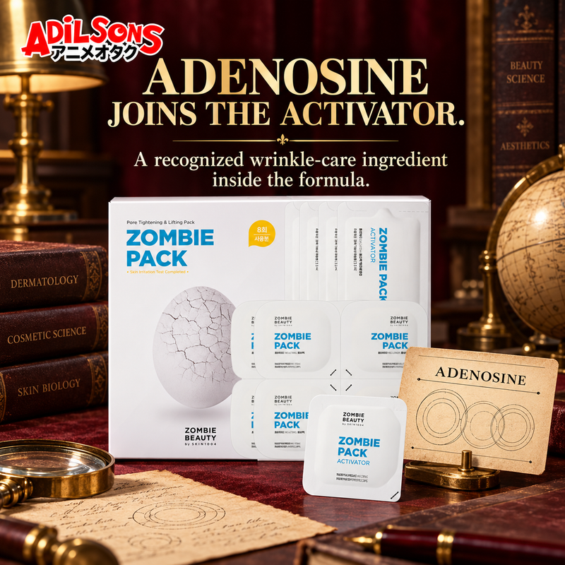 Adenosine is a recognized wrinkle-care ingredient inside the Zombie Pack activator.