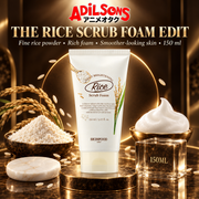 Adilsons ad for SKINFOOD Rice Daily Brightening Scrub Foam 150ml: THE RICE SCRUB FOAM EDIT