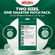 TWO SIZES. ONE SMARTER PATCH PACK. Choose 10 mm or 12 mm to suit the spot.