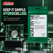 KEEP IT SIMPLE: HYDROCOLLOID. A focused patch format with a clear job to do.
