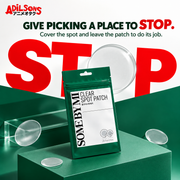 GIVE PICKING A PLACE TO STOP. Cover the spot and leave the patch to do its job.