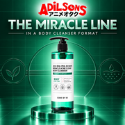 Adilsons Beauty SOME BY MI body cleanser ad: THE MIRACLE LINE — IN A BODY CLEANSER FORMAT