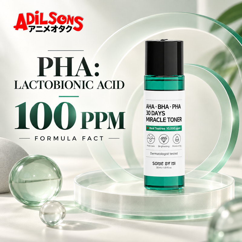 SOME BY MI AHA-BHA-PHA 30 Days Miracle Toner 30ml creative: PHA formula fact.