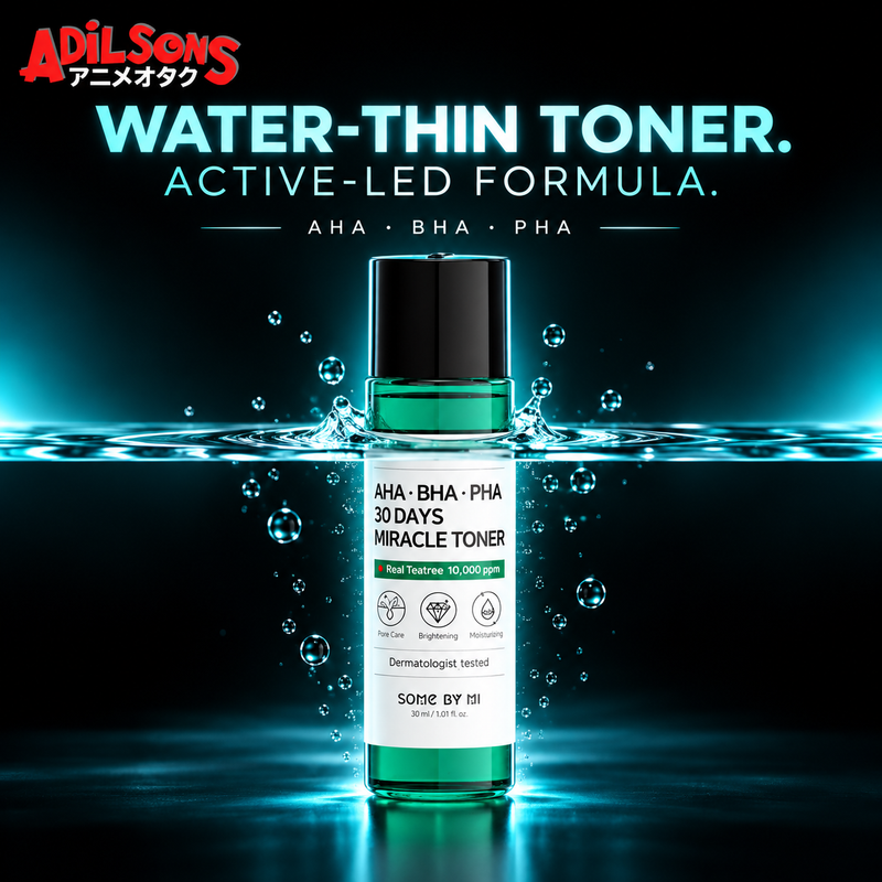 SOME BY MI AHA-BHA-PHA 30 Days Miracle Toner 30ml creative: water-thin toner form.