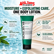 Adilsons Beauty creative for SOME BY MI Miracle Calming Body Lotion 200ML: MOISTURE + EXFOLIATING CARE. ONE BODY LOTION.