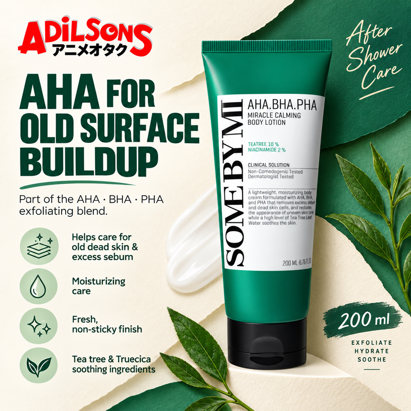 Adilsons Beauty creative for SOME BY MI Miracle Calming Body Lotion 200ML: AHA FOR OLD SURFACE BUILDUP
