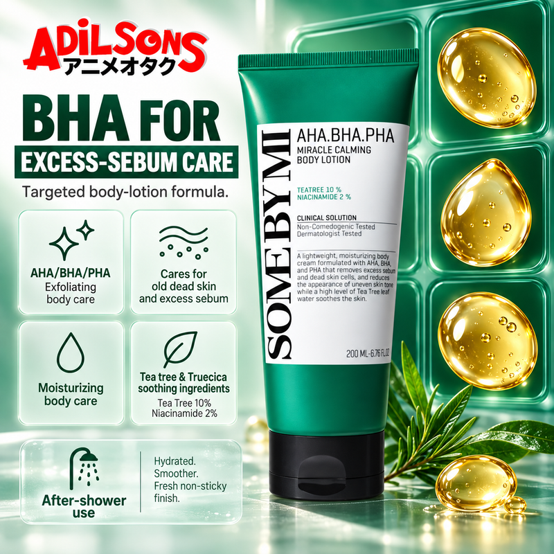 Adilsons Beauty creative for SOME BY MI Miracle Calming Body Lotion 200ML: BHA FOR EXCESS-SEBUM CARE