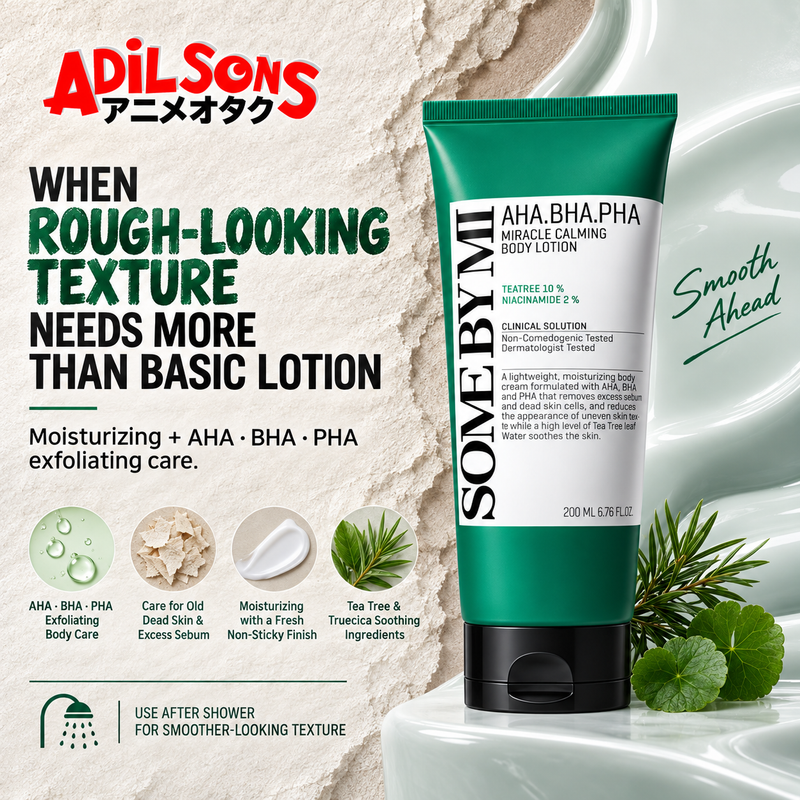 Adilsons Beauty creative for SOME BY MI Miracle Calming Body Lotion 200ML: WHEN ROUGH-LOOKING TEXTURE NEEDS MORE THAN BASIC LOTION