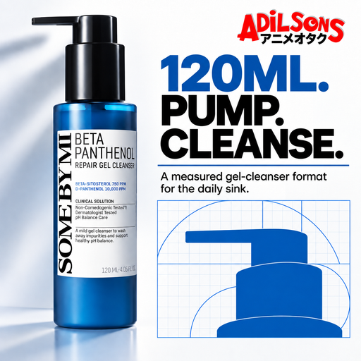 A 120ml blue pump-format gel cleanser for the daily sink.