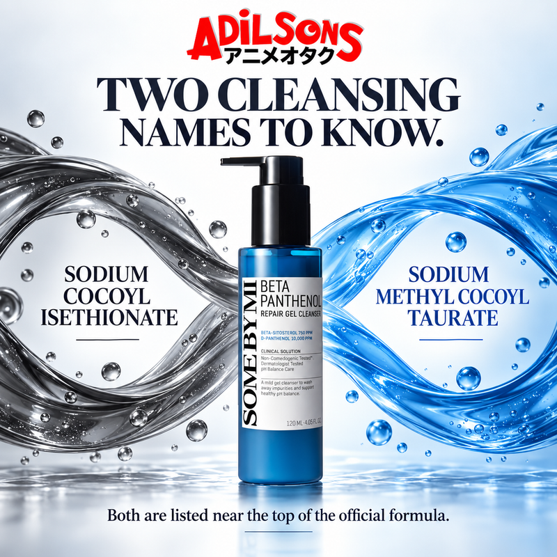 Sodium Cocoyl Isethionate and Sodium Methyl Cocoyl Taurate appear near the top of the official formula.