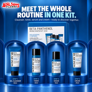 MEET THE WHOLE ROUTINE IN ONE KIT. Cleanser, toner, serum and cream—ready to discover together.