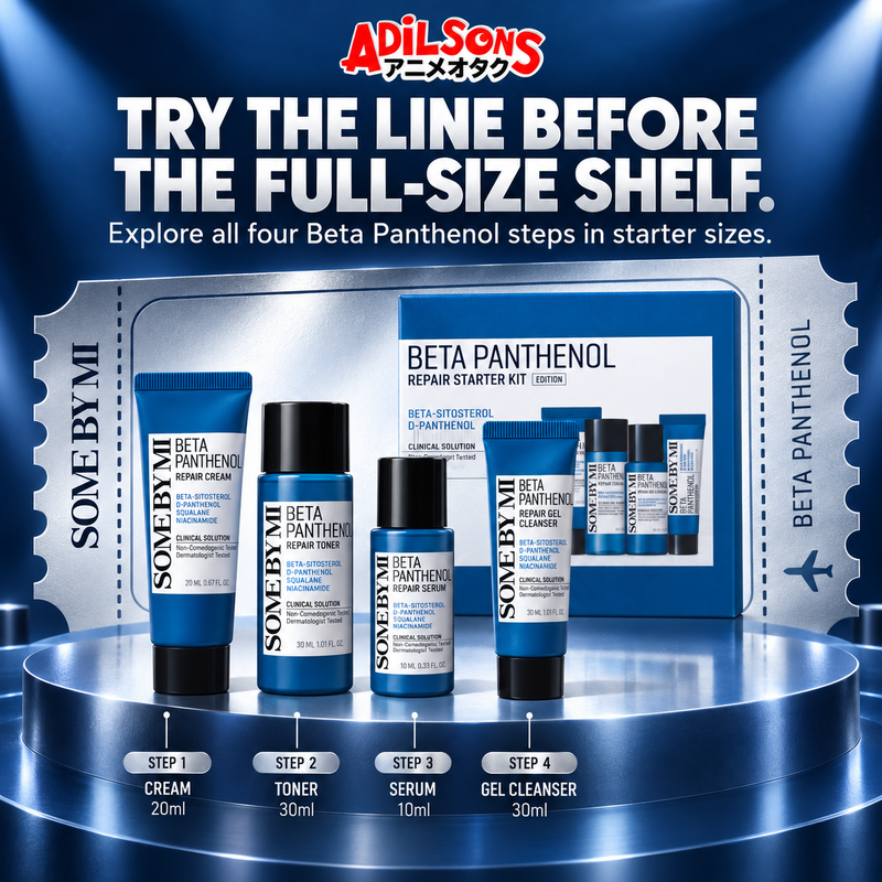 TRY THE LINE BEFORE THE FULL-SIZE SHELF. Explore all four Beta Panthenol steps in starter sizes.