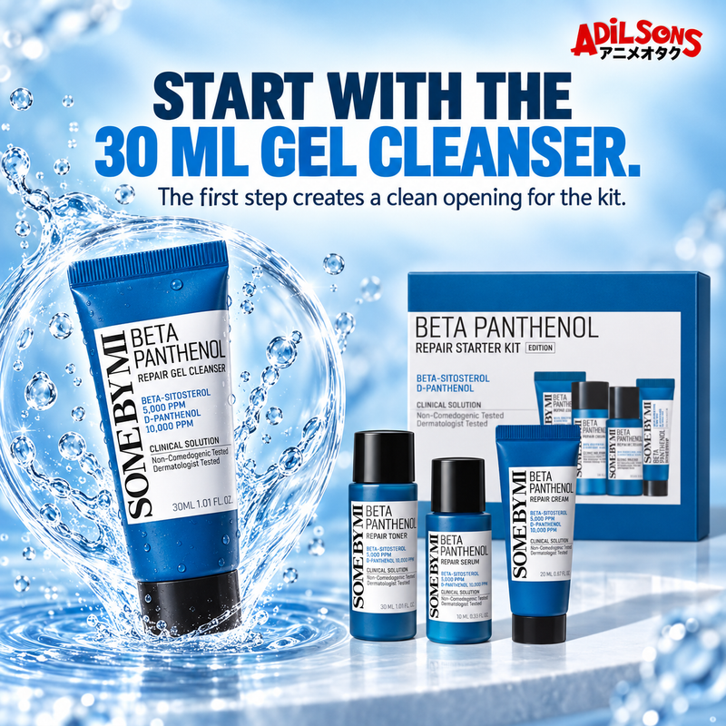 START WITH THE 30 ML GEL CLEANSER. The first step creates a clean opening for the kit.