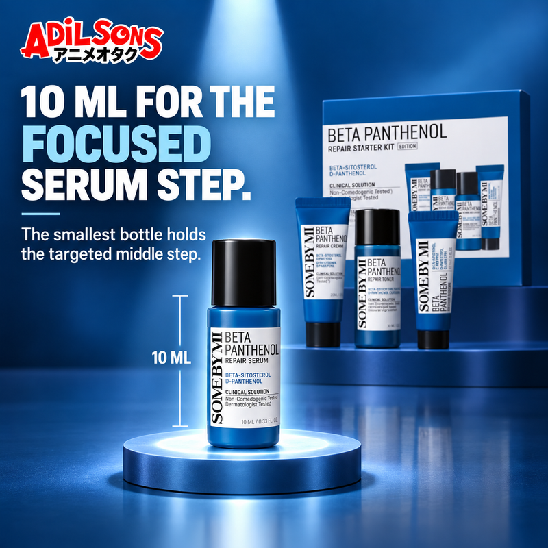 10 ML FOR THE FOCUSED SERUM STEP. The smallest bottle holds the targeted middle step.