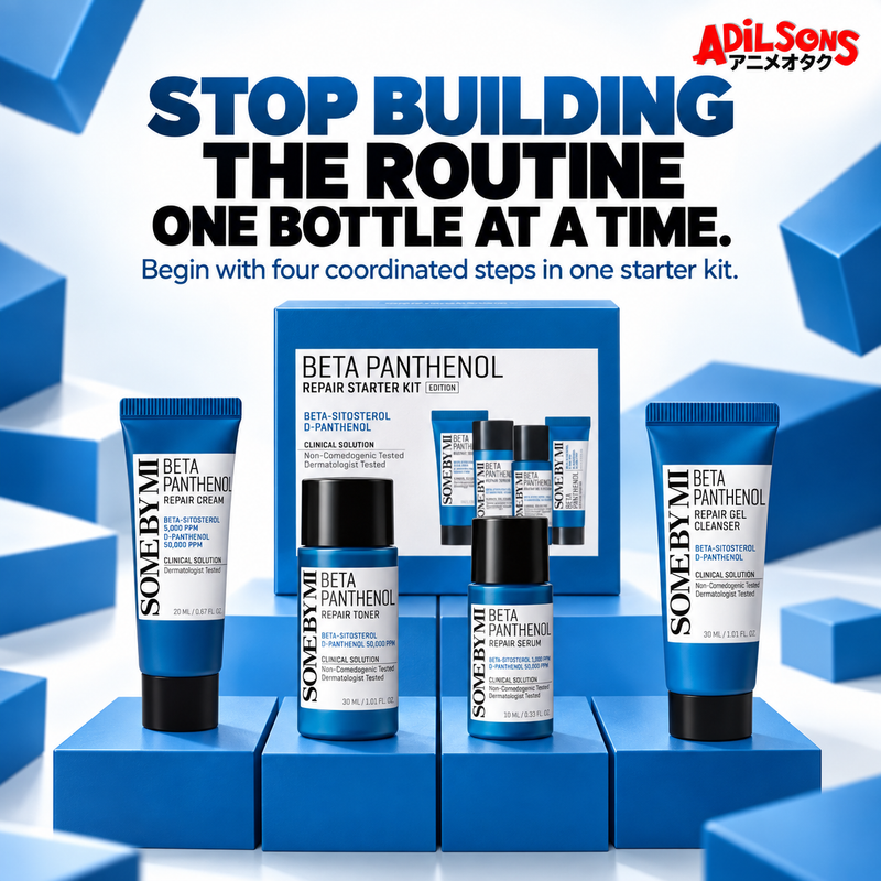 STOP BUILDING THE ROUTINE ONE BOTTLE AT A TIME. Begin with four coordinated steps in one starter kit.